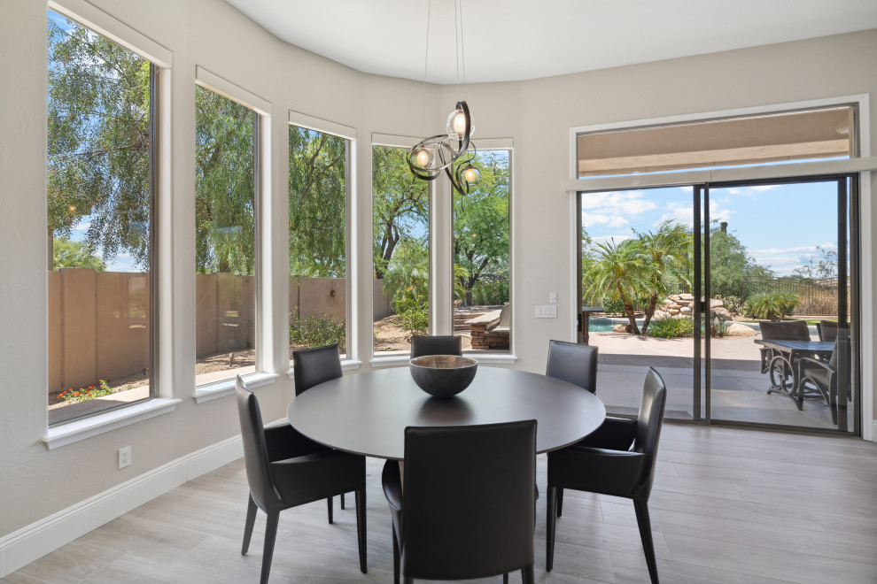 Dining room - transitional dining room idea in Phoenix