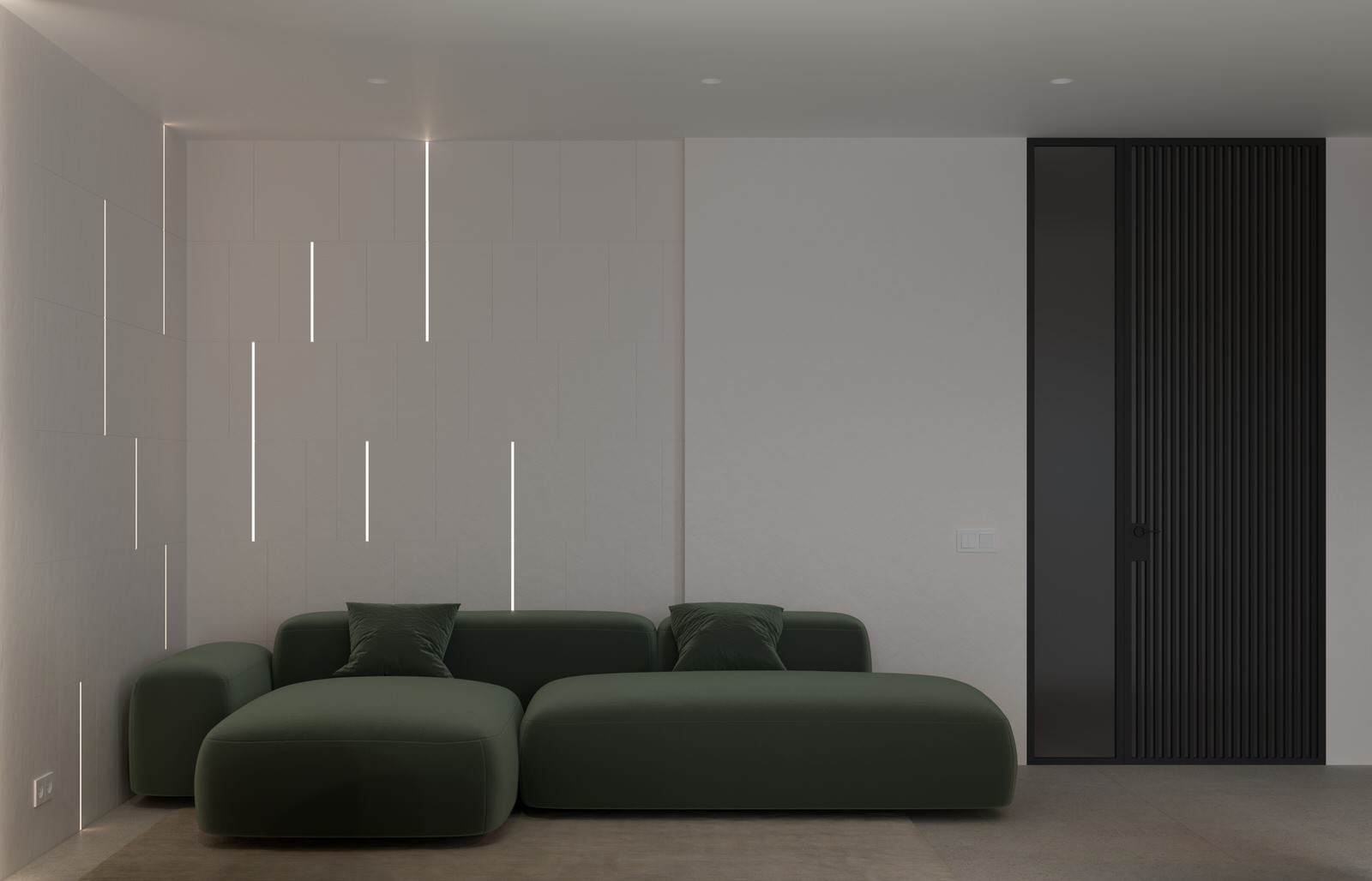 Проект кухни-гостиной в Санкт-Петербурге, стиль джапанди