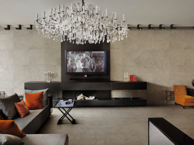 Clayton Tile Products: Florida Tile nyklassisk-vardagsrum