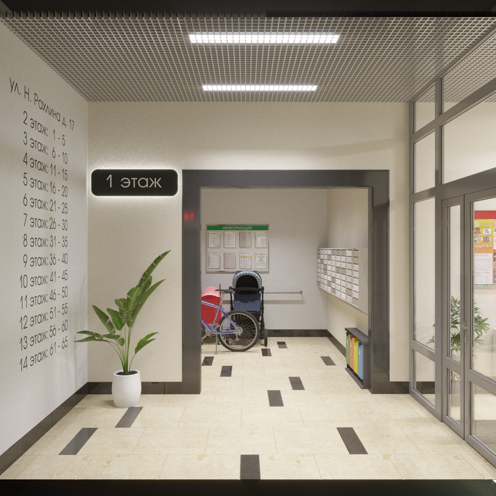 Дизайн интерьера подъездов.
