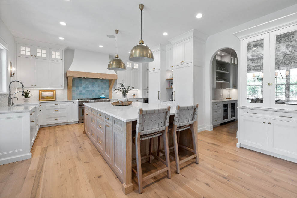 Transitional home design photo in Chicago
