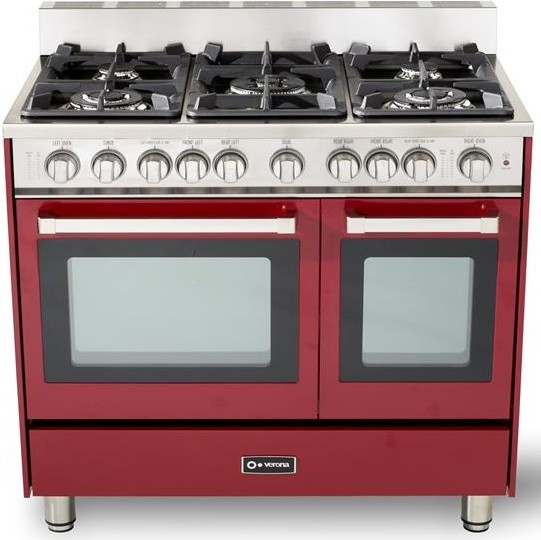 Verona 36" Double Oven Gas Range Contemporary Gas Ranges And Electric Ranges by PoshHaus