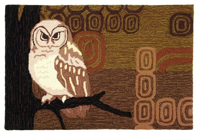 Homefires Rugs Homefires Retro Owl - Rustic - Area Rugs - by Homefires Rugs | Houzz