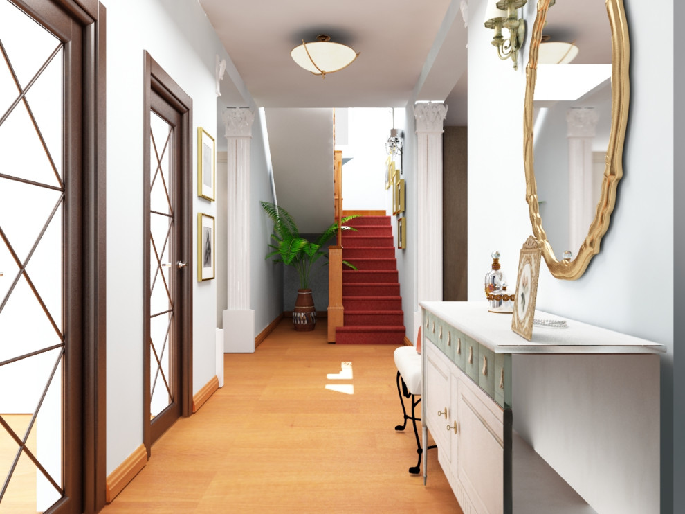 Дом в зеленом городе . Проект первого этажа.