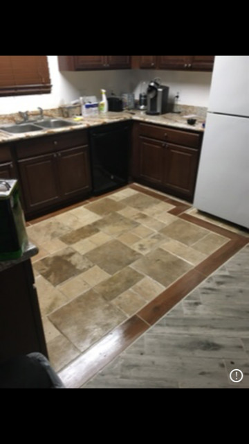 Travertine Kitchen Floor