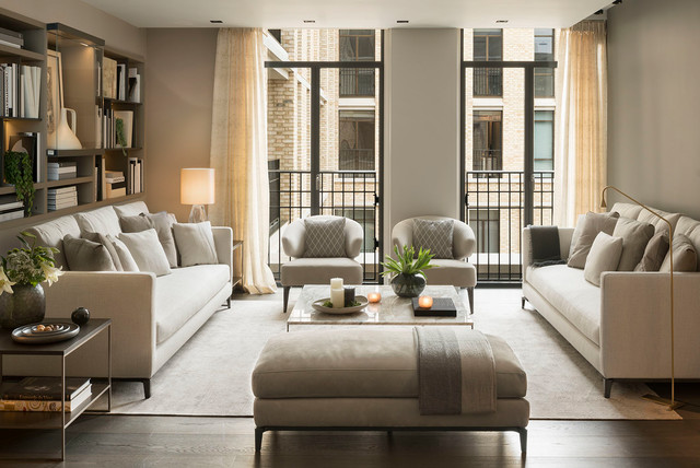 London Kensington contemporain-salon