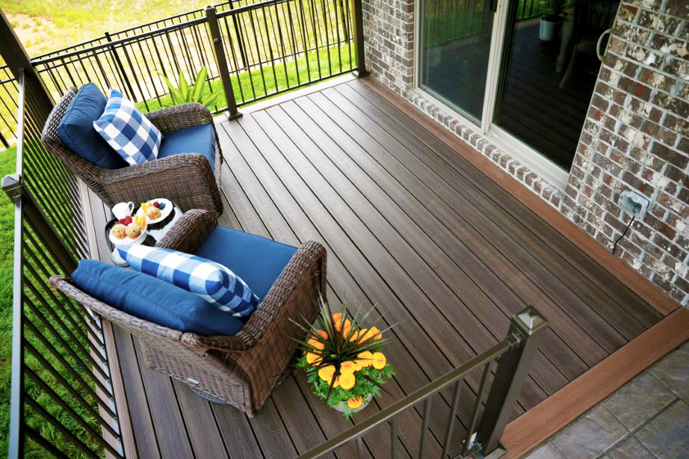Ridge Premium Color Combination Deck with S110 Steel Railing Traditional Deck Other by