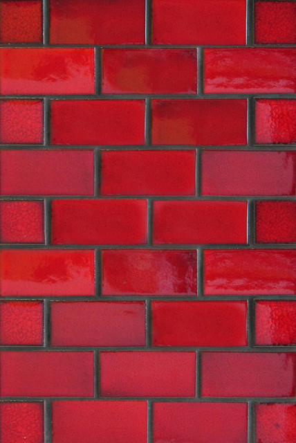 2 X4 Subway Tile In Matador Red Color Discontinued Modern 2 X4 Subway Tile In Matador Red Color Discontinued