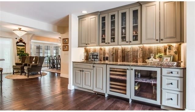 Inspiration for a transitional home design remodel in Denver