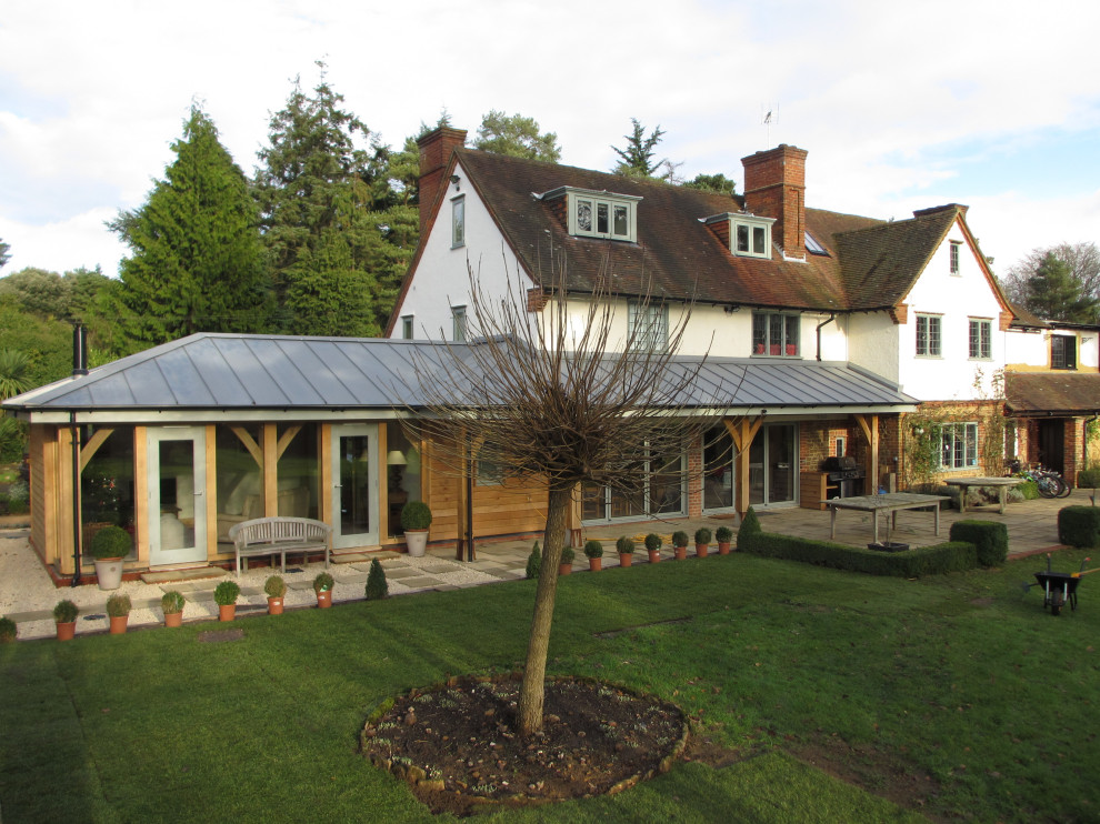 Oak framed snug and verandah extension