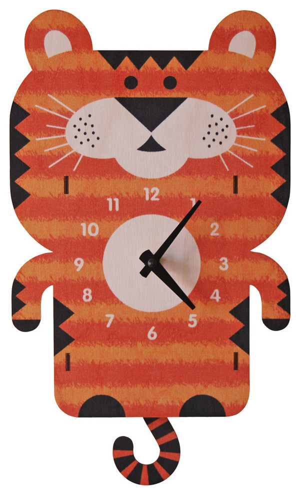 Tiger Tail Pendulum Wall Clock