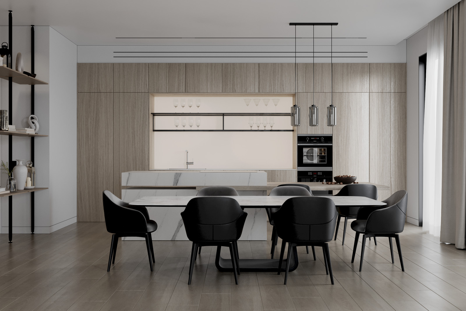 spacious modern apartment