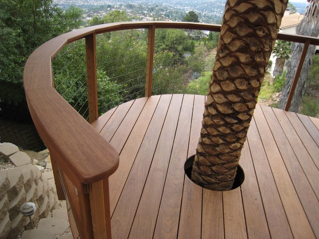 Curved Deck contemporary-terrace