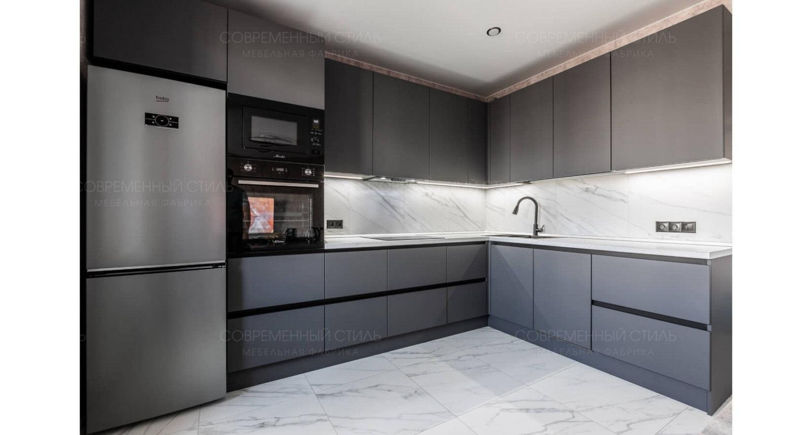 Кухня Торонто (серая в квартиру)