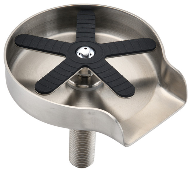 Kitchen Sink Glass Washer and Stainless Steel Round Modern Kitchen