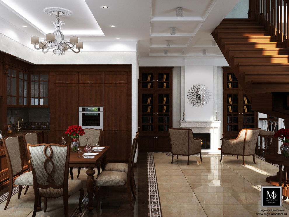 КП Иволги, дом в классическом стиле , темный вариант