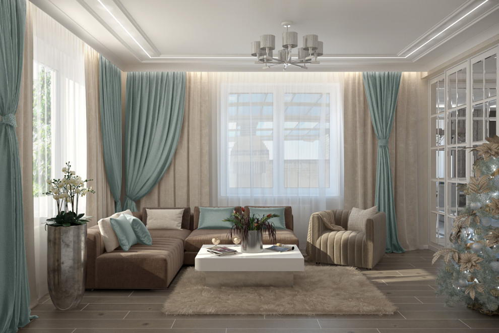 Дизайн гостиной в коттедже, ст.Динская