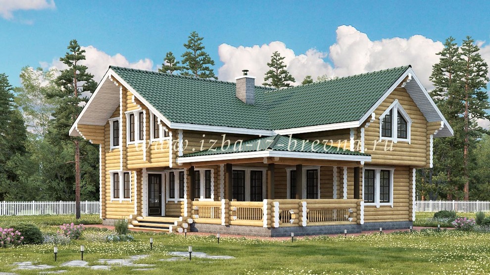 Проекты домов из оцилиндрованного бревна и профилированного бруса
