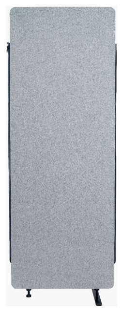 Luxor Reclaim Wall Partition Acoustic Room Divider, Expansion Panel- Misty Gray
