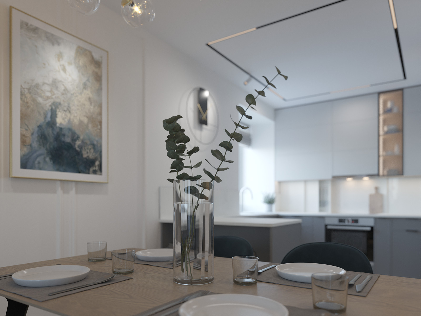 Интерьер кухни-студии