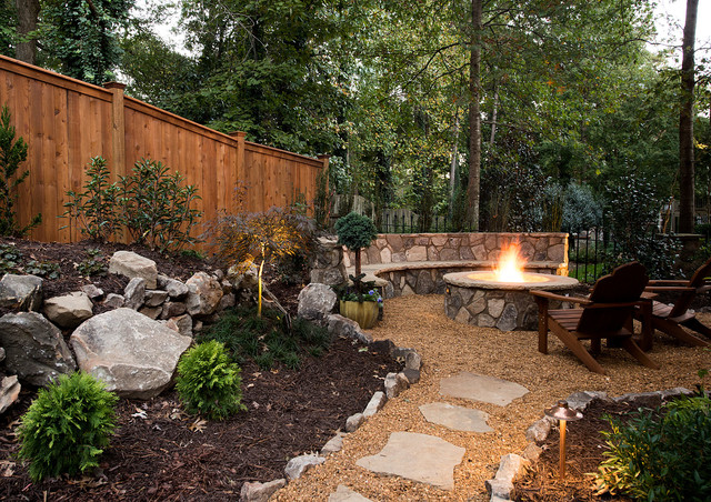 Unique Custom Firepits rustic-garden