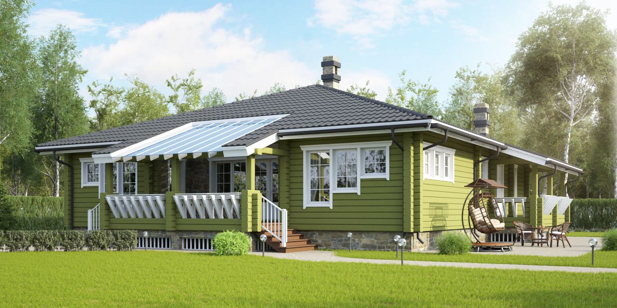 Дом из клеёного бруса Chalet Style 155