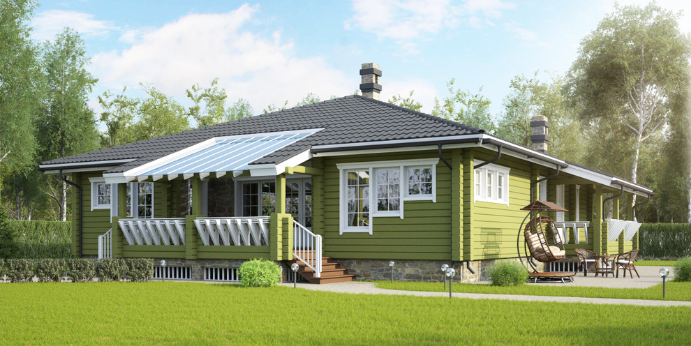 Дом из клеёного бруса Chalet Style 155