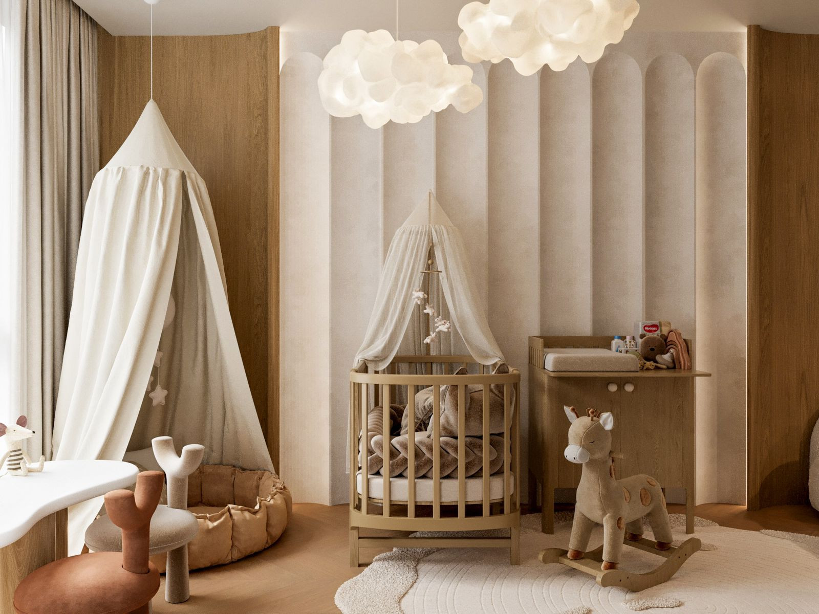 Скандинавская нежность для семьи с младенцем