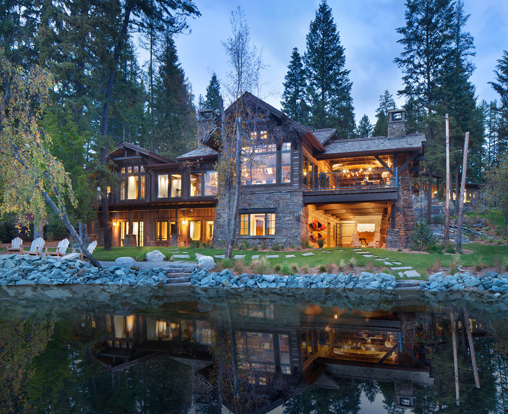 Photo of a large rustic home in Seattle.