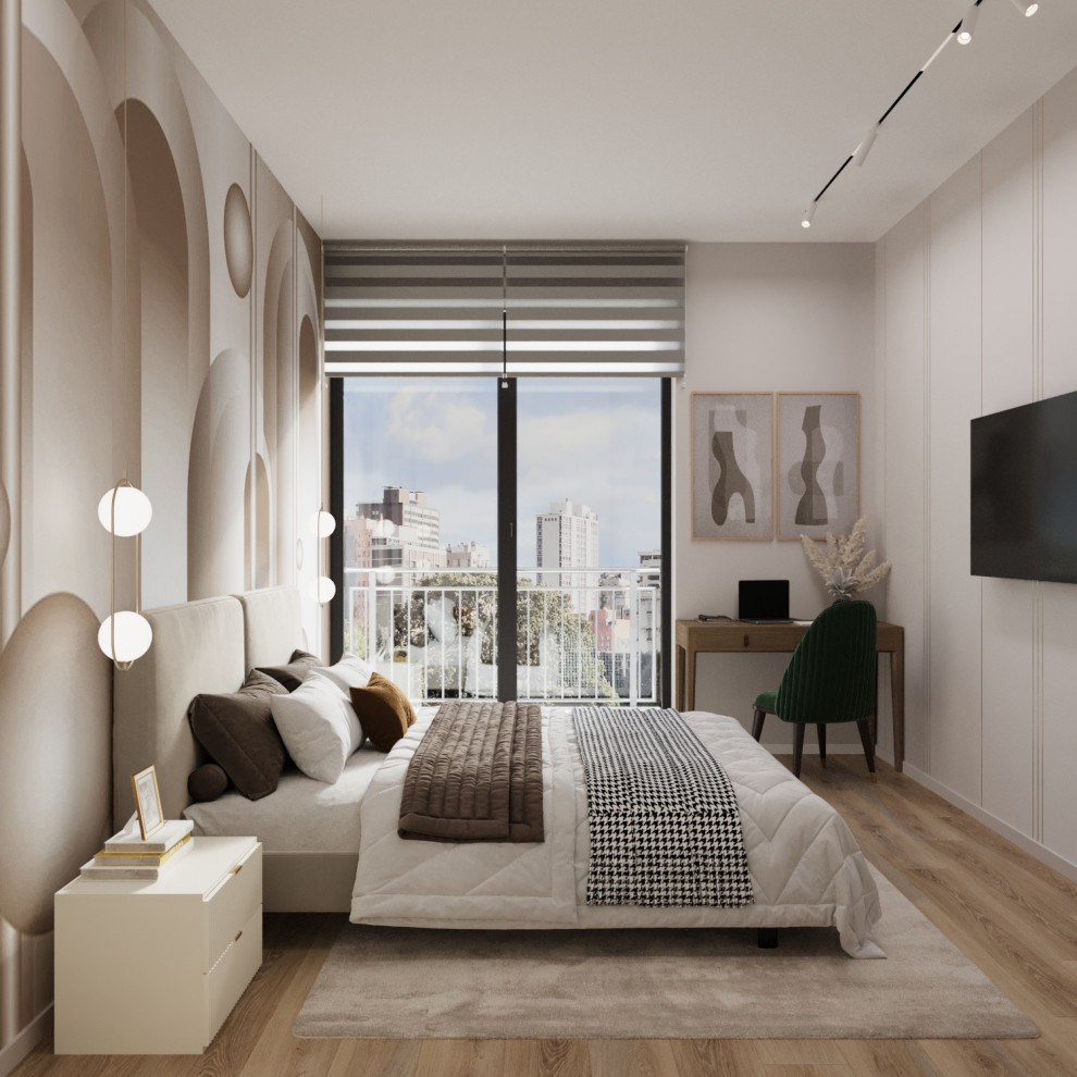 ЖК Level Нагатинская. Спальня 14м2