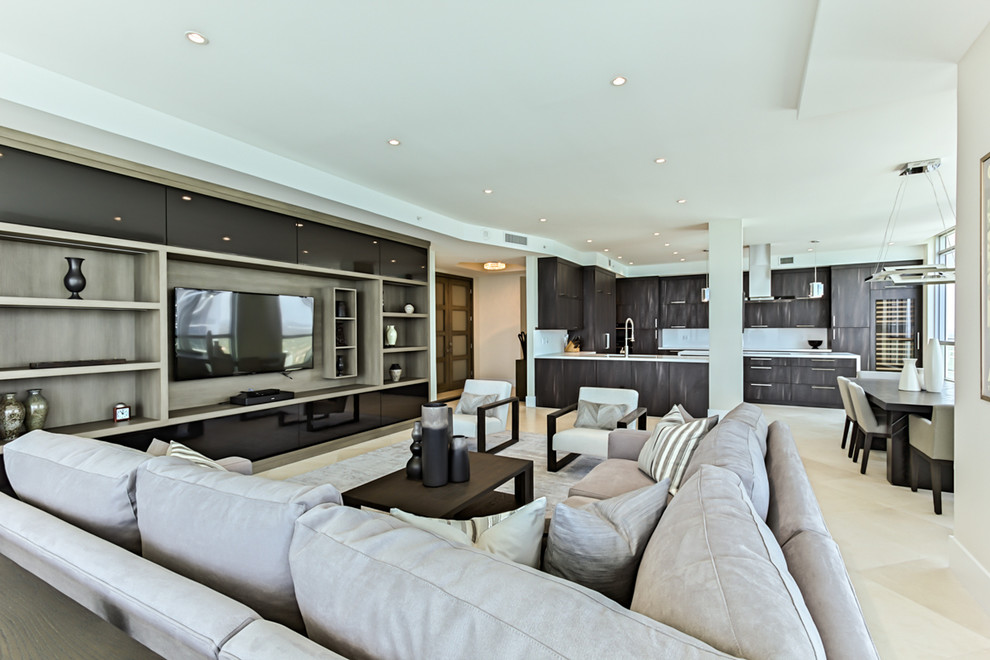 Home design - transitional home design idea in Miami