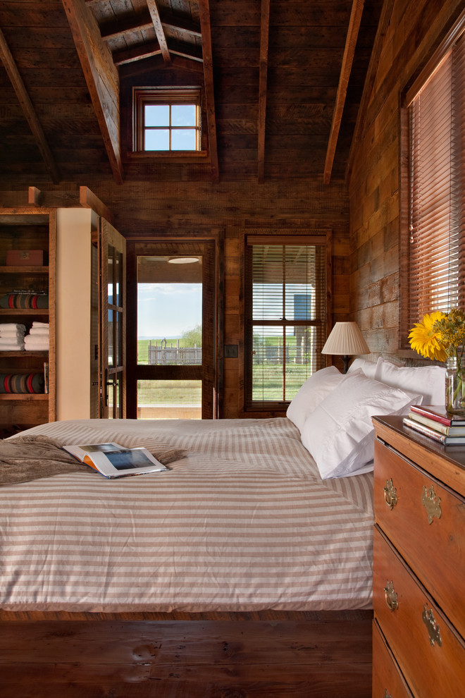Country master bedroom in Other.