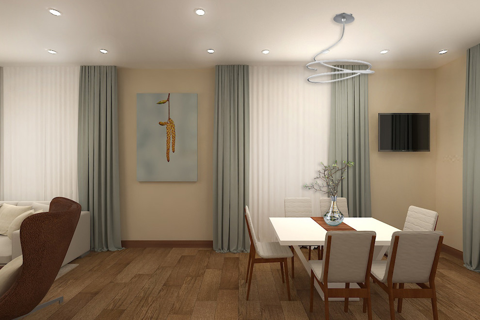 Дизайн кухни-гостиной в современном стиле