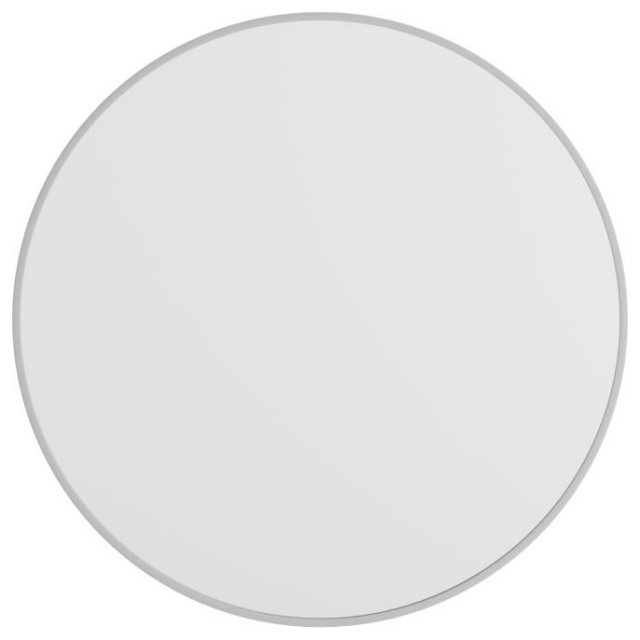 Silver 36" Round Wall Mirror - Contemporary - Wall Mirrors - by Timeout ...
