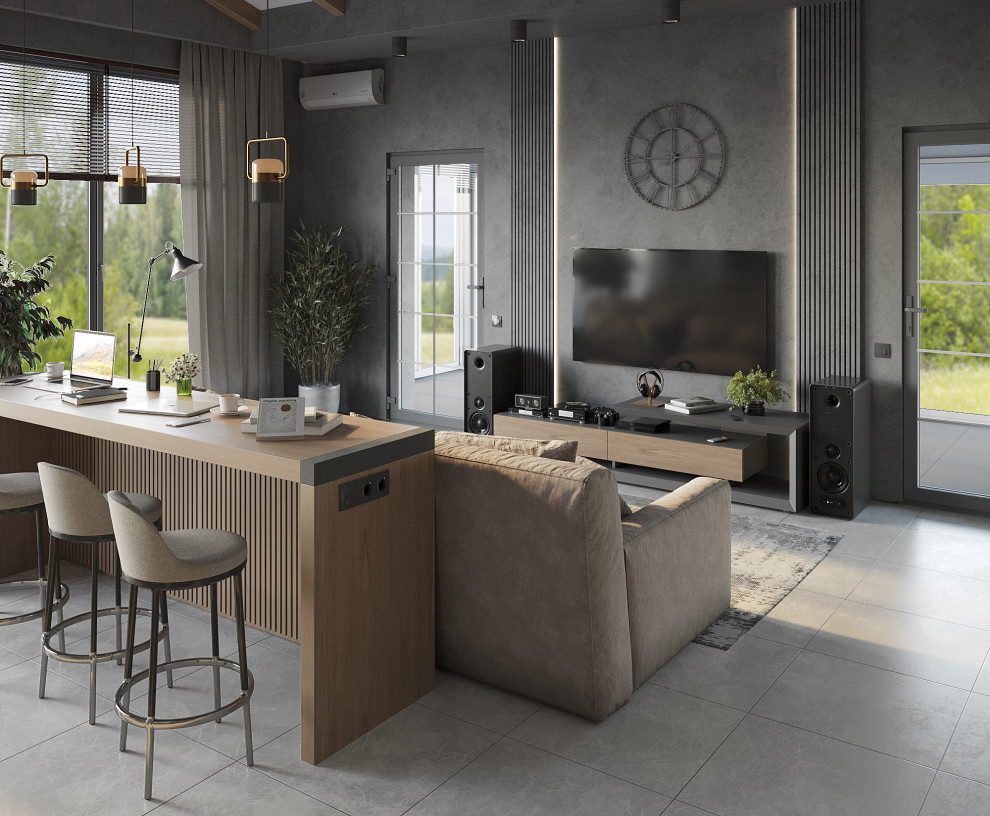 Вид на ТВ - зону.