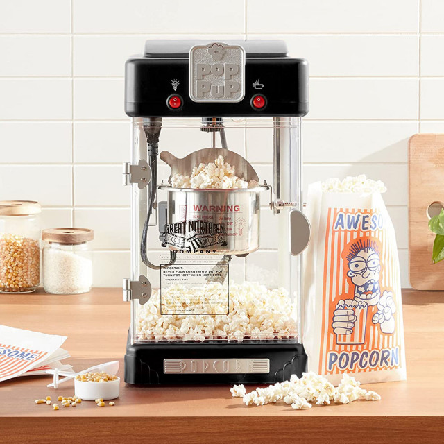 Pop Mixer Machine Pop Pup Popcorn Machine 2.5oz Popper With Stainless-Steel Kettle and ...