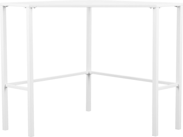Keaton Glass Corner Desk Contemporary Desks And Hutches By