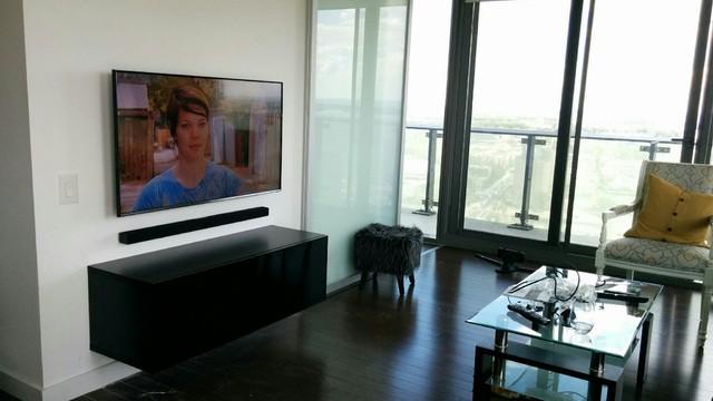 wall mounted soundbar for tv