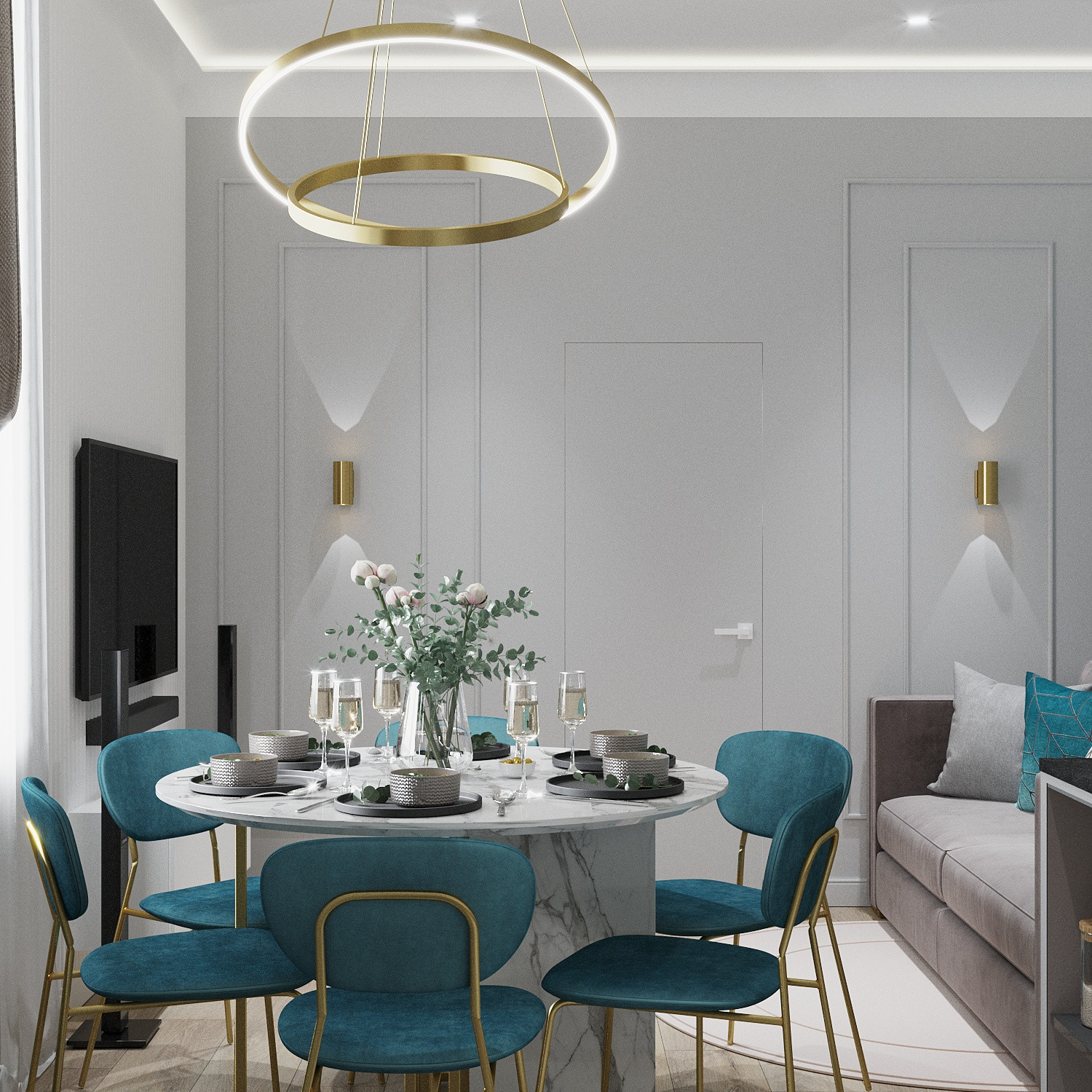 Дизайн-проект квартиры, площадью 72,87 м2