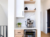Scandinavian Home Bar by Bullseye Custom Cabinetry