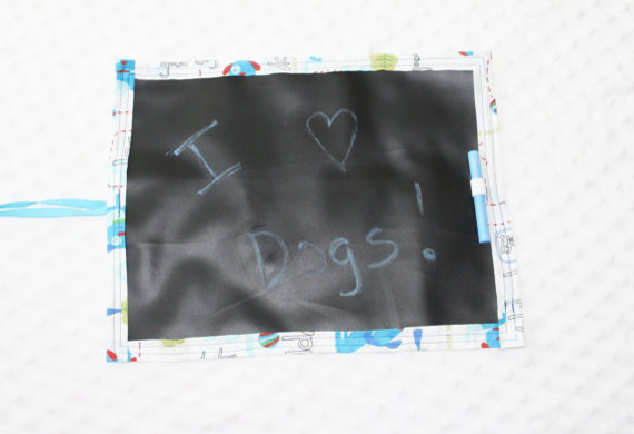 Travel Chalkboard, I Love Dogs by Poplin