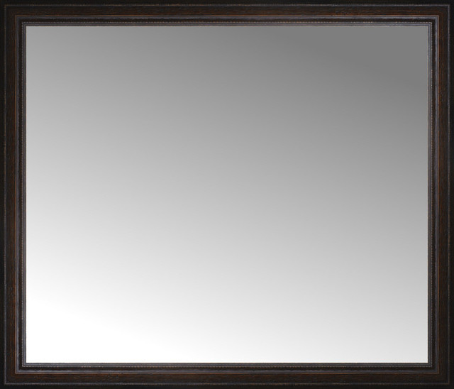 42 X36 Custom Framed Mirror Traditional Wall Mirrors By 42 X36 Custom Framed Mirror Distressed Brown