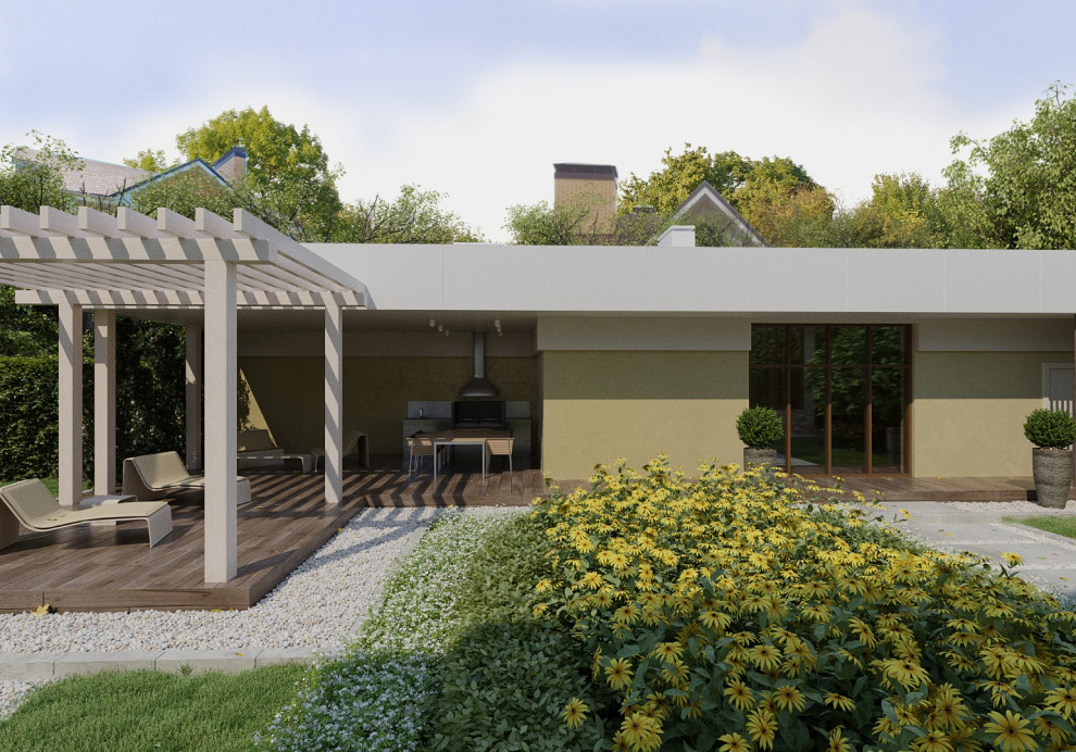 Проект сада и банного комплекса в п. Лесково