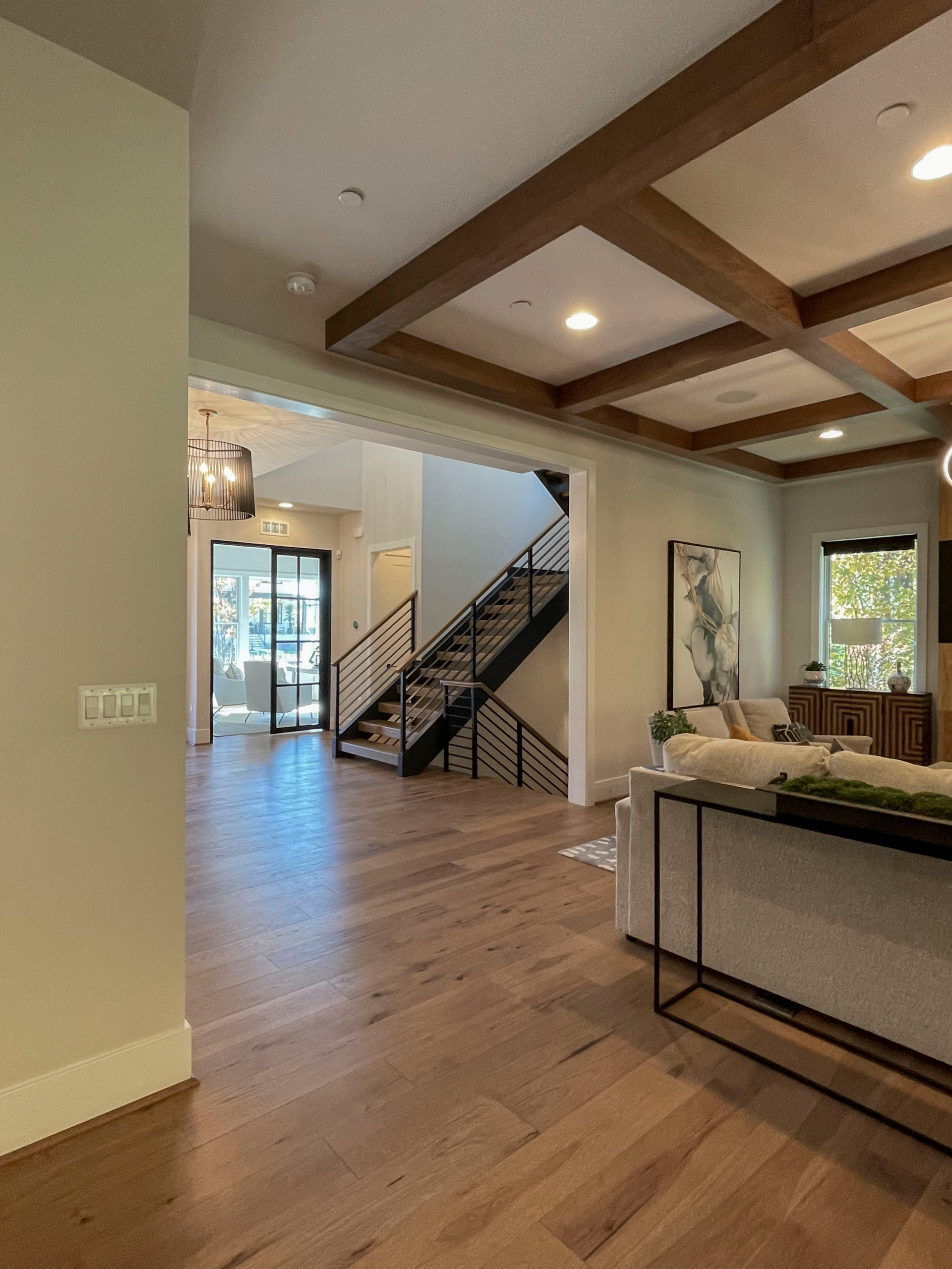 113_Floating Straight- Stringers with No Risers in Contemporary Home, Bethesda M