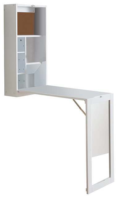 Dash Mirror Fold Out Convertible Desk Contemporary Desks And