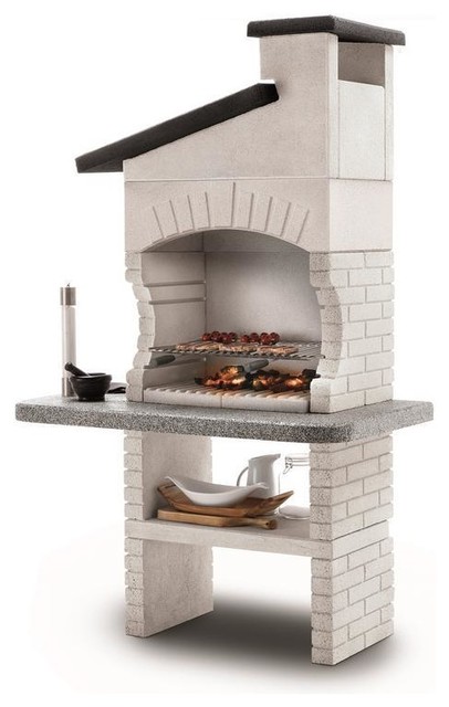 LaToscana Guanaco 2 Wood-Charcoal Grill/Fireplace w/ 4 Heights