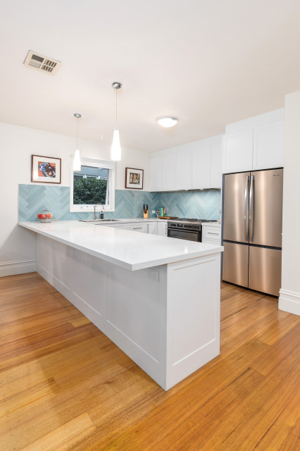 Modern kitchen transformation nyklassisk