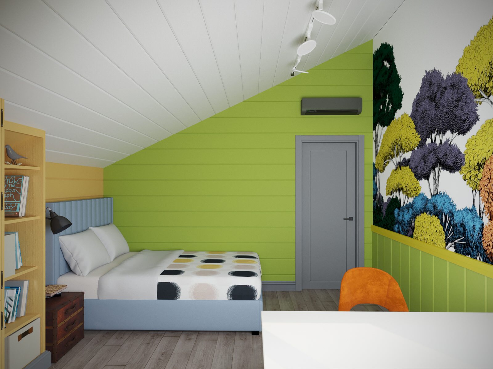 Яркая детская с санузлом