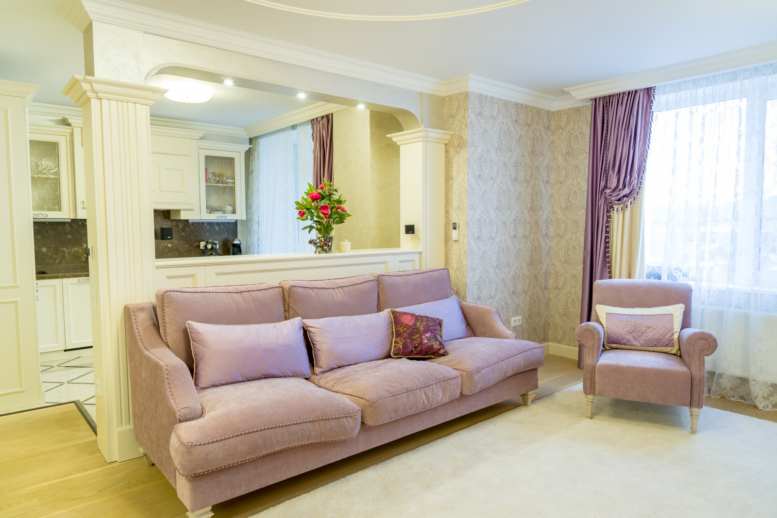Квартира в стиле Неоклассика (70 кв м)