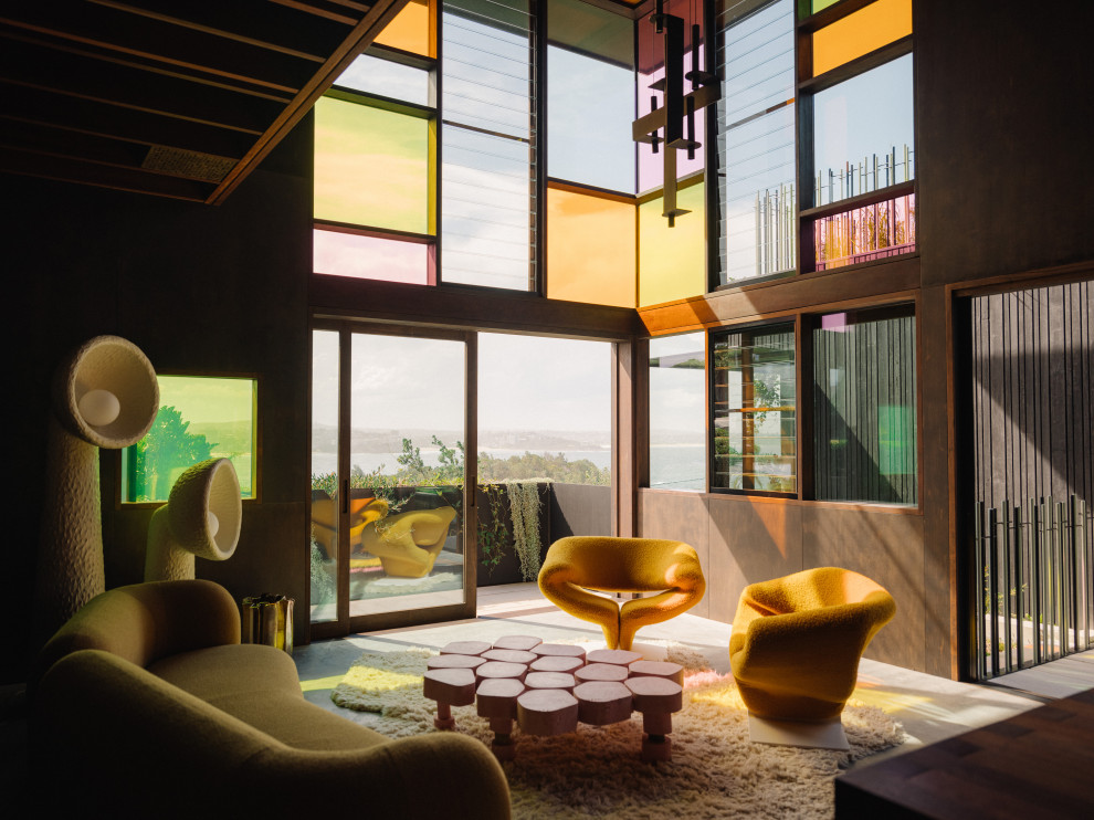 This is an example of a contemporary living room in Sydney.